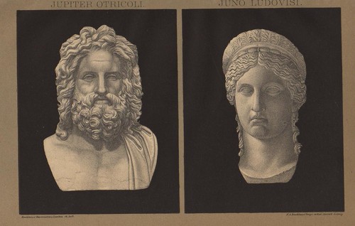 1898 antica stampa giove - antica, di